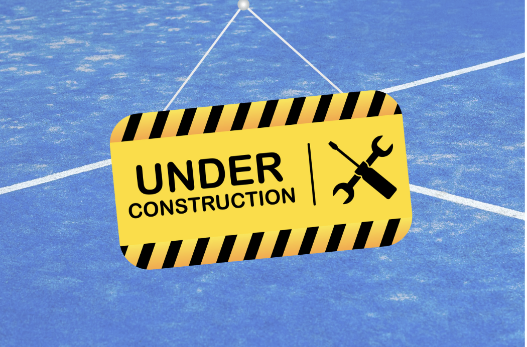 Gelbes Under-Construction-Schild mit Werkzeug-Symbol